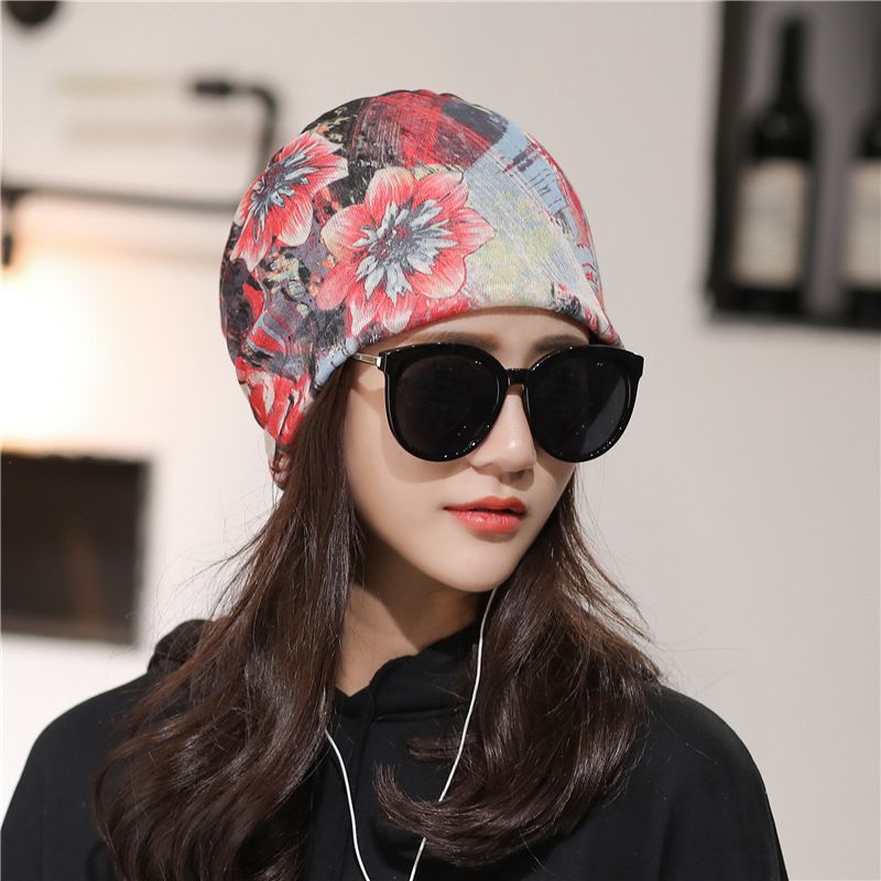 New Starry Sky Graffiti Multi Functional Pullover Spring And Autumn Thin Baotou Women's Postpartum Hat_voghion.com