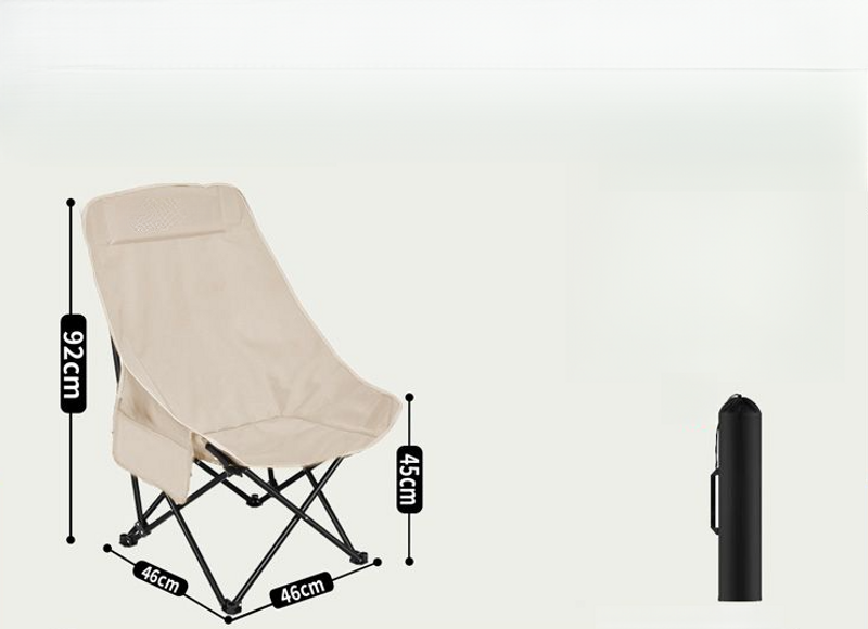 Sedia da campeggio portatile pieghevole per esterni, con seduta rialzata, per pesca, spiaggia, picnic_voghion.com