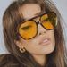 New eyewear trend double beam Instagram ocean piece personalized large frame internet famous sunglasses_voghion.com