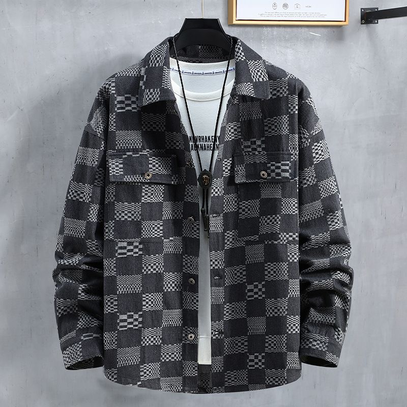 Men's Clothing Plus Size Jacket For Men Spring And Autumn Trendy Tops Autumn Clothing Trendy Brand Handsome Casual Denim Jacket_voghion.com