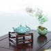 Waterafvoerende theekophouder, opbergrek, displaystandaard van massief hout, kleine tafel, theetafel, thee-gereiplank_voghion.com