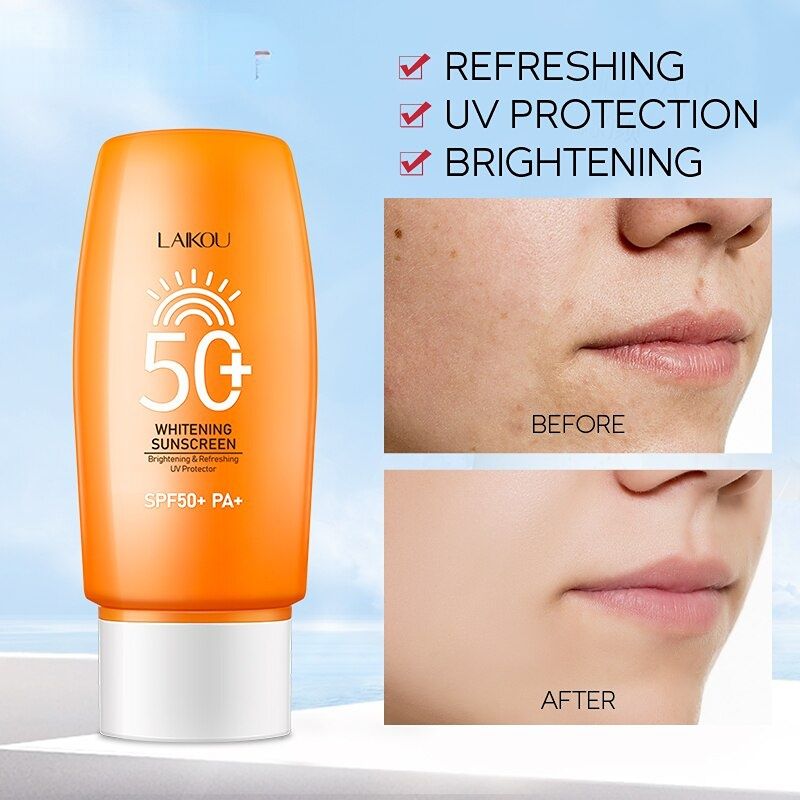Sunscreen Cream SPF50+ Spf50 Gel Isolation Lotion For Men And Women Moisturizing Whitening Waterproof Refreshing Wa_voghion.com