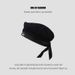 Cute JK Beret For Women, Summer Thin White Navy Sailor Hat, Black College Style Uniform Hat_voghion.com