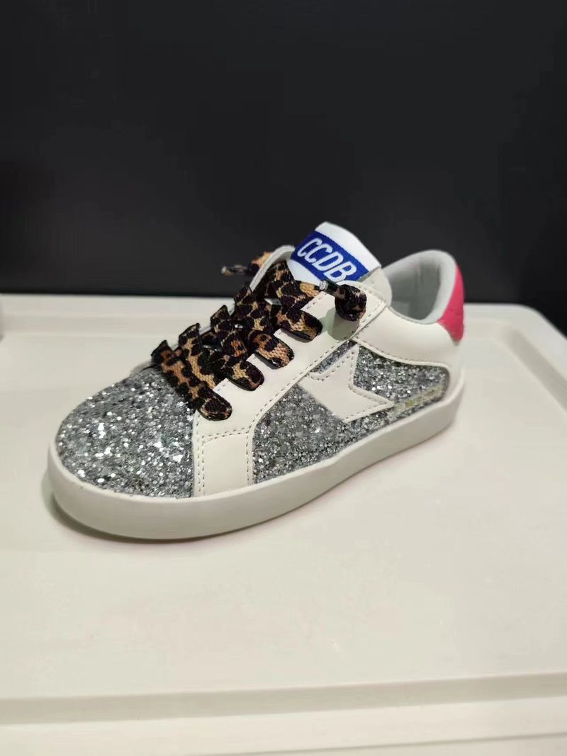 1028 Autumn New Children's Star Board Korean Edition Fashion Glitter Girls' Casual Soft Bottom Small Shoes Dirty_voghion.com