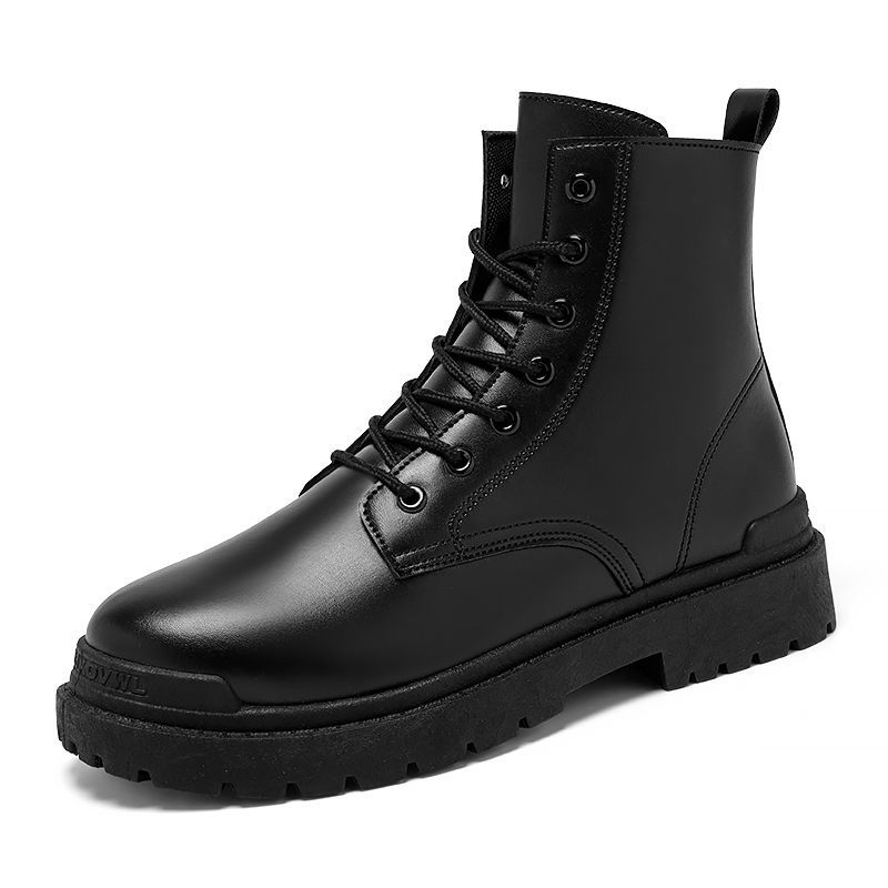 Brand Fashion zipper Martin boots, high top men's trendy shoes and boots_voghion.com