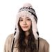 Knitted Women In Autumn Winter, Thickened Warm, Highlighting Face And Small Ear Protection, Plush For Cycling, Cold_voghion.com