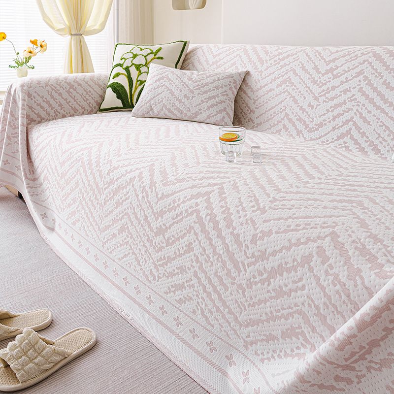 Asciugamano per divano in seta di ghiaccio fresco, stile estivo 2025, in un unico pezzo, antiscivolo, di alta qualità._voghion.com