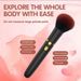 Wiederaufladbarer erotischer Make-up-Pinsel-Massagegerät-Vibrator Starkes Schockpulver Weiblicher elektrischer Masturbator_voghion.com