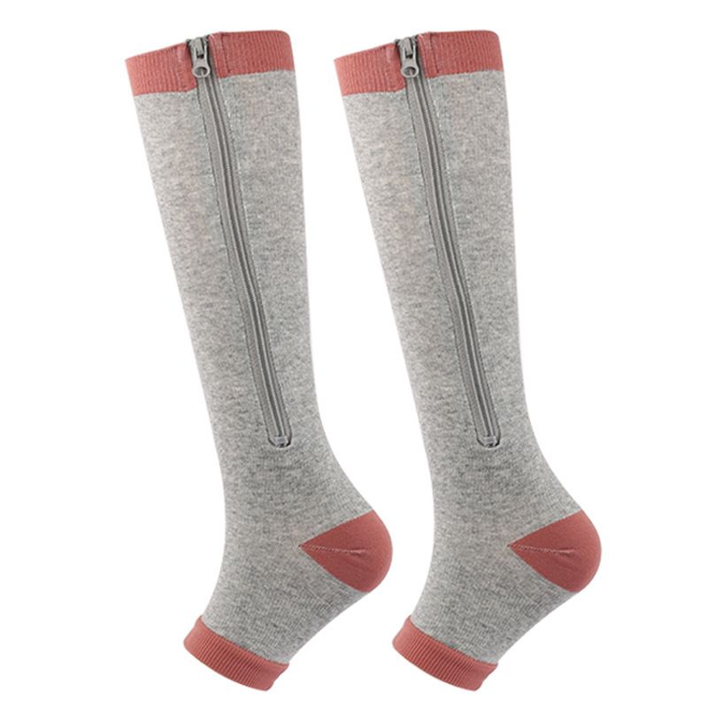 Zip-Socken Venenkompressionsstrümpfe Neue offene Zehen-Druckstrümpfe Sportsocken Laufsocken_voghion.com