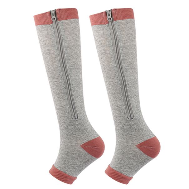 Zip-Socken Venenkompressionsstrümpfe Neue offene Zehen-Druckstrümpfe Sportsocken Laufsocken_voghion.com
