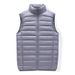 Cross Border Source New Light And Thin Men's Down Vest 90 Down Short Casual Stand Collar Vest_voghion.com