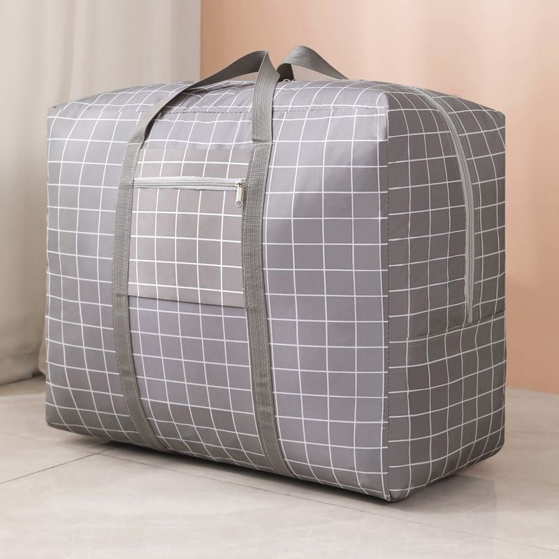 Storage bag Oxford cloth quilt packing bag airplane travel bag large capacity moving bag clothes organizing luggage bag_voghion.com