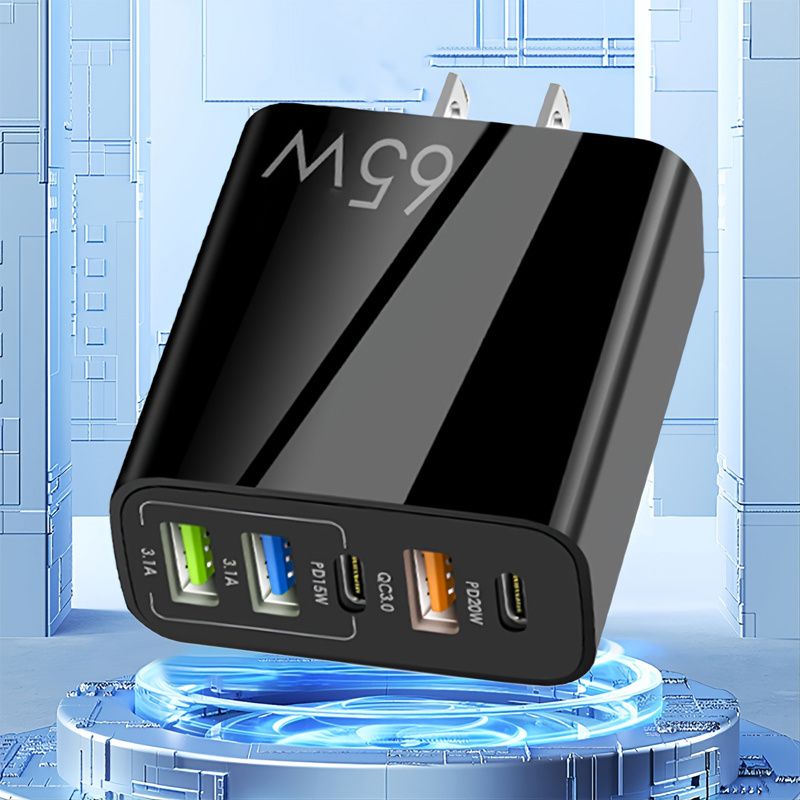 PD20W+15W+3USB moniporttinen sovitin Moniporttinen latauspään laturi 5V4A eurooppalainen ja amerikkalainen standardi Suurin teho_voghion.com