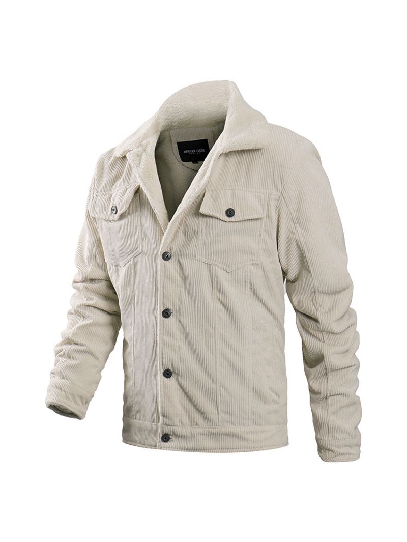 Herrenjacke mit Samt-Touch – Stilvoller Reversmantel für Frühling und Herbst, hochwertige Oberbekleidung mit weichem Touch für junge Männer_voghion.com