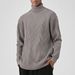 Russland Herren Einfarbig High Neck Base Pullover Loose Fit High-End Langarm Strickwaren W6006_voghion.com