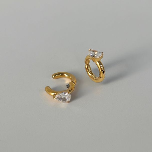 In Stock Factory Wholesale European And American Cross-Border Fashionable INS Retro Titanium Steel Square Water Drop_voghion.com