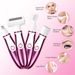 4 in 1 kabelloser, wiederaufladbarer, schmerzfreier Elektrorasierer für Damen, Bikini-Trimmer, Nass-Trocken-Haarentfernung für Gesicht, Beine,_voghion.com