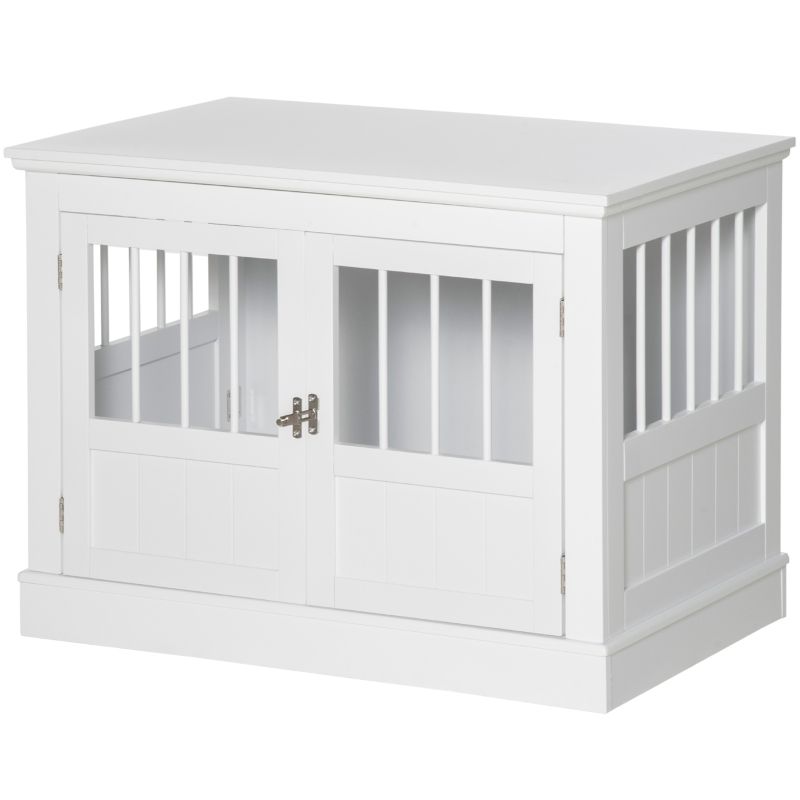 Hundekäfig 78x59,3cm Con 3 Türen, Hundehütte Für Zuhause, Weiß_voghion.com