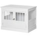 Hundekäfig 78x59,3cm Con 3 Türen, Hundehütte Für Zuhause, Weiß_voghion.com