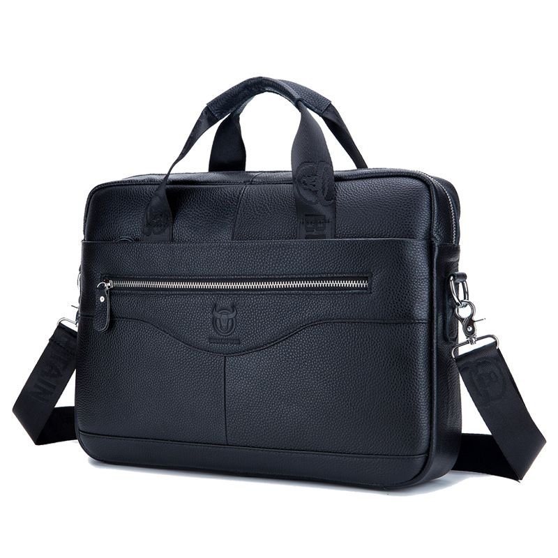 Porte-documents en cuir de vache pour hommes, sacs à main en cuir véritable, sacs à bandoulière de bonne qualité, sacoches d'affaires_voghion.com