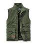 Leichte Herren-Utility-Weste – Ärmellose Nylonjacke mit mehreren Taschen für Angeln und Outdoor-Aktivitäten_voghion.com