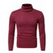 Men Turtleneck Sweater Design Long Sleeve Shirt top_voghion.com