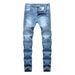 Premium Products Men's Jeans With Personalized Trendy Folds, Slim Fit And Elastic Fit, Men's Fashionable Pants_voghion.com