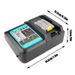 Batteriladdare För Makita 14,4V 18V batteri BL1830 Bl1430 DC18RC DC18RA EU Plug 3A 1A laddare_voghion.com