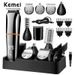 Kemei Beard Men Clippers Body Mustache Nose Hair Groomer Cordless Precision Trimmer 6 In 1 Grooming Kit Waterproof_voghion.com