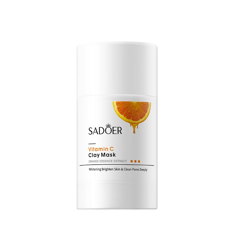 SADOER Vitamin C Solid Pore And Delicate Skin Cleaning Facial Mud Mask_voghion.com