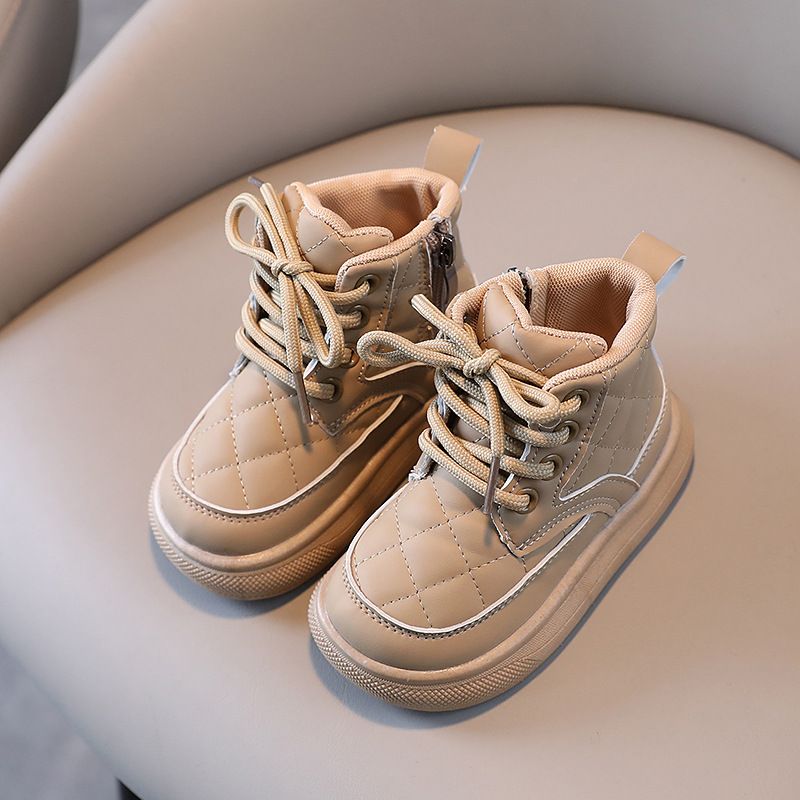 Winter New Children's Snow With Plush And Warm Cotton Short Boots Boys' Baby Girls' Bread Shoes_voghion.com
