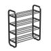 3/4/5 Layer Shoe Rack Dormitory Home Door Storage Artifact Multi Layer Assembly Dust Proof Simple Shoe Rack_voghion.com