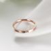 Női gyűrű Gyémánt női farokgyűrű Rózsarany ékszer Titán acél ékszer_voghion.com