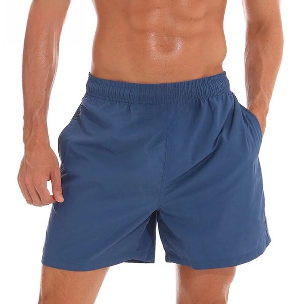 ESCATCH Poletne nove enobarvne moške trendovske športne kratke hlače za prosti čas, kopalne hlače za plažo_voghion.com