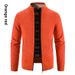 2022 Autumn Winter Fleece Sweater Cardigan Plus Size Men's Stand Collar Warm Knitted Jacket_voghion.com