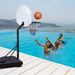 Portable Poolside Basketball Hoop System Basketball Hoop for Pool Height Adjustable 3.1ft-4.7ft with 36" Backboard for Indoor Outdoor Use_voghion.com