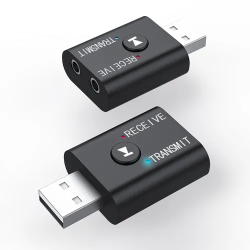 BT5.0 Bluetooth-Adapter, kabelloser Audio-Empfänger und -Sender, Dual-Funktion, Bluetooth 5.0, USB-Dongle für Lautsprecher, Headset, Auto_voghion.com