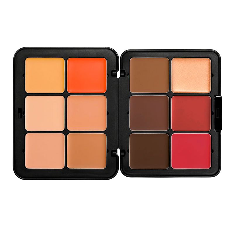 hot selling 12 color highlight blush concealer all in one palette Pearlescent matte long lasting easy to apply rouge palette_voghion.com