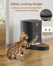 Balimo Futterautomat Katze 3L, Katzenfutter Automat con timer programmato, Futterautomat Hunde Mit Nachtlicht, Fresh Lock Technologie, Edelstah_voghion.com