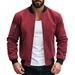 Retro-Baseballjacke für Herren – Schwerer Wildleder-Cardigan mit Knopfleiste vorne, Vintage-Fliegerbomber-Stil_voghion.com