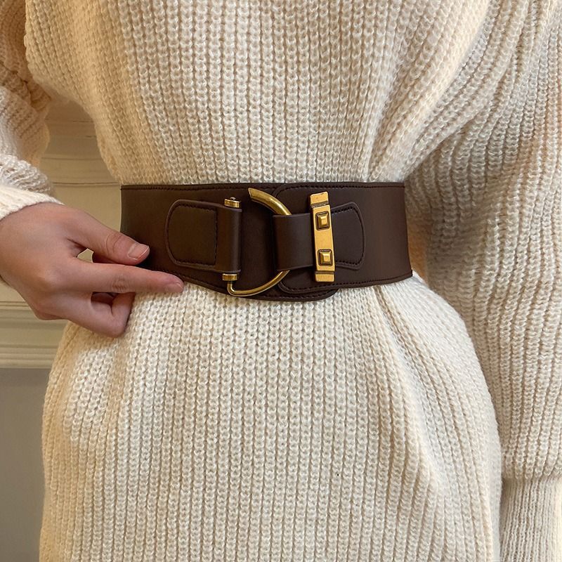 Yeni Kadın Kapak Dekoratif Takım Elbise Ceket Kazak Moda Çok Yönlü Basit Ve Üst Düzey Bel Kemeri_voghion.com