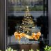 SDUV186 Dekorationsarrangement Statischer Weihnachtsbaum Fensterglasaufkleber_voghion.com