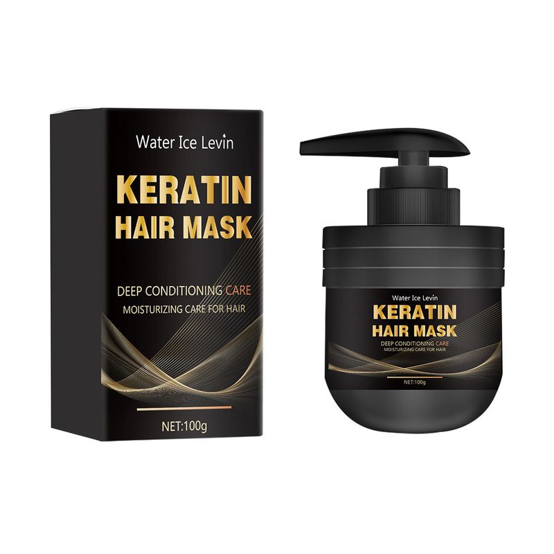 Neue Keratin-Haarmaske für strapaziertes Haar, 5 Sekunden, repariert beschädigtes, krauses Haar, glättet, nährt und glättet die Haarpflege, 100 g_voghion.com