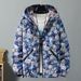 New men's coat Korean version versatile spring autumn printed loose and handsome youth student top outer jacket_voghion.com