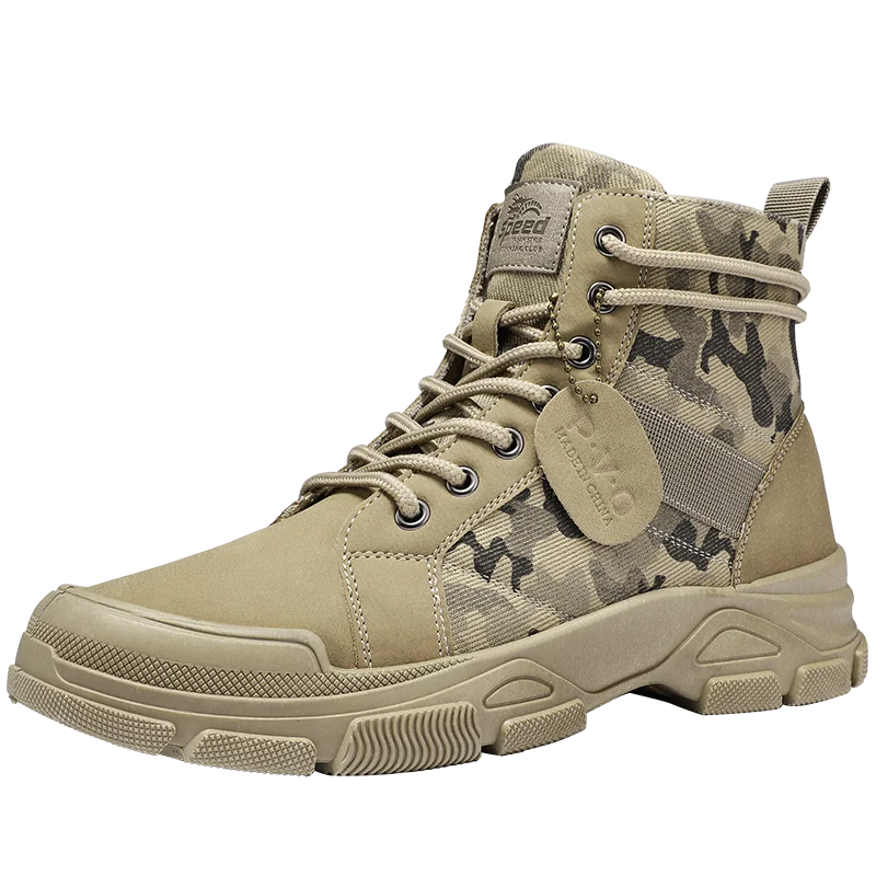Bergbeklimmen Mid-top waterdichte buitensportschoenen Leren wandelschoenen voor heren Langlaufen Camping Mountaineeri_voghion.com