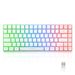 Teclado inalámbrico de 84 teclas con carga luminosa para juegos, teclado con cable tipo C para computadoras de escritorio y portátiles._voghion.com