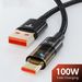 Toocki 6A/100W Transparent Type-C Cable 480Mbps Data Transmission Fast Charging USB C Cable For Samsung Huawei Xiaomi Phones Laptop Tablet_voghion.com
