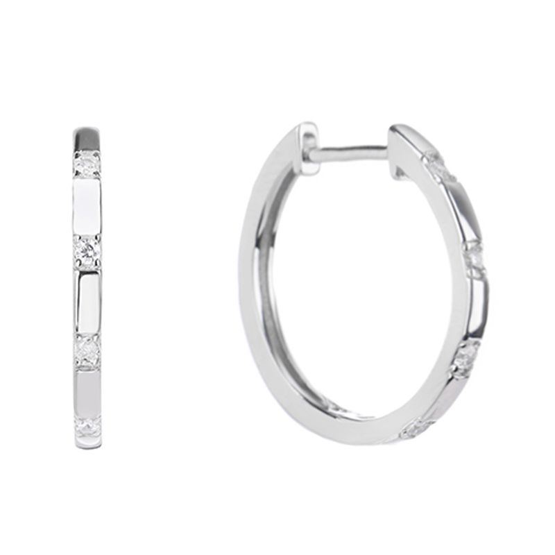 Brincos de prata esterlina, brincos de moissanita, brincos populares de nicho feminino, modelos femininos, elegantes, simples, sofisticados, leves e luxuosos_voghion.com