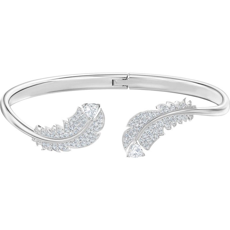 Braccialetti di piume in oro e argento per le donne Braccialetti di cristallo Elements per le donne_voghion.com