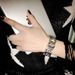 Fashionable exaggerated metal wide women's bracelet performance, personalized bracelet, trendy punk, hundred matching_voghion.com